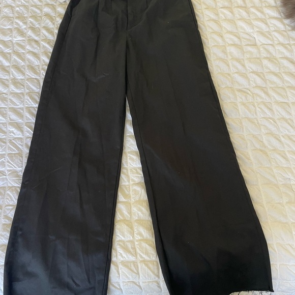 Boyish X Free People black paperbag fray hem pants - Picture 4 of 13